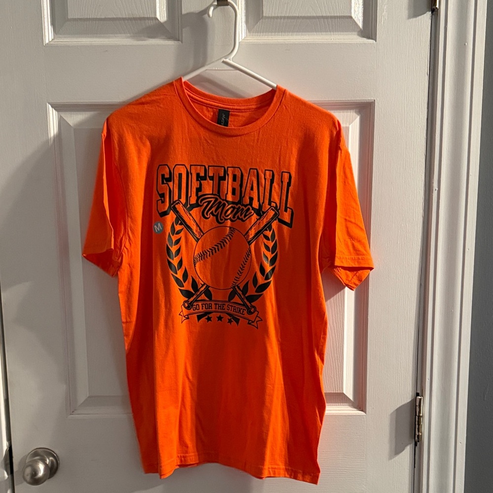 Orange Softball Mom T-Shirt
